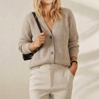 Cashmere Longline Button Cardigan