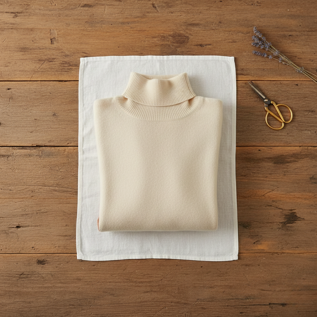 Cotton Turtleneck in Earth Tones