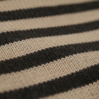 Cashmere Turtleneck with Classic Stripes