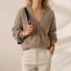 Cotton V-Neck Cardigan