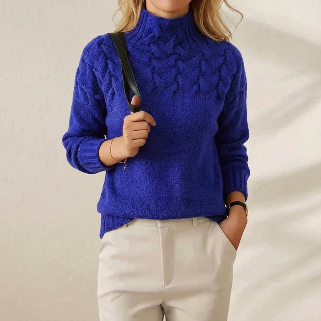 Cashmere Cable Knit Turtleneck
