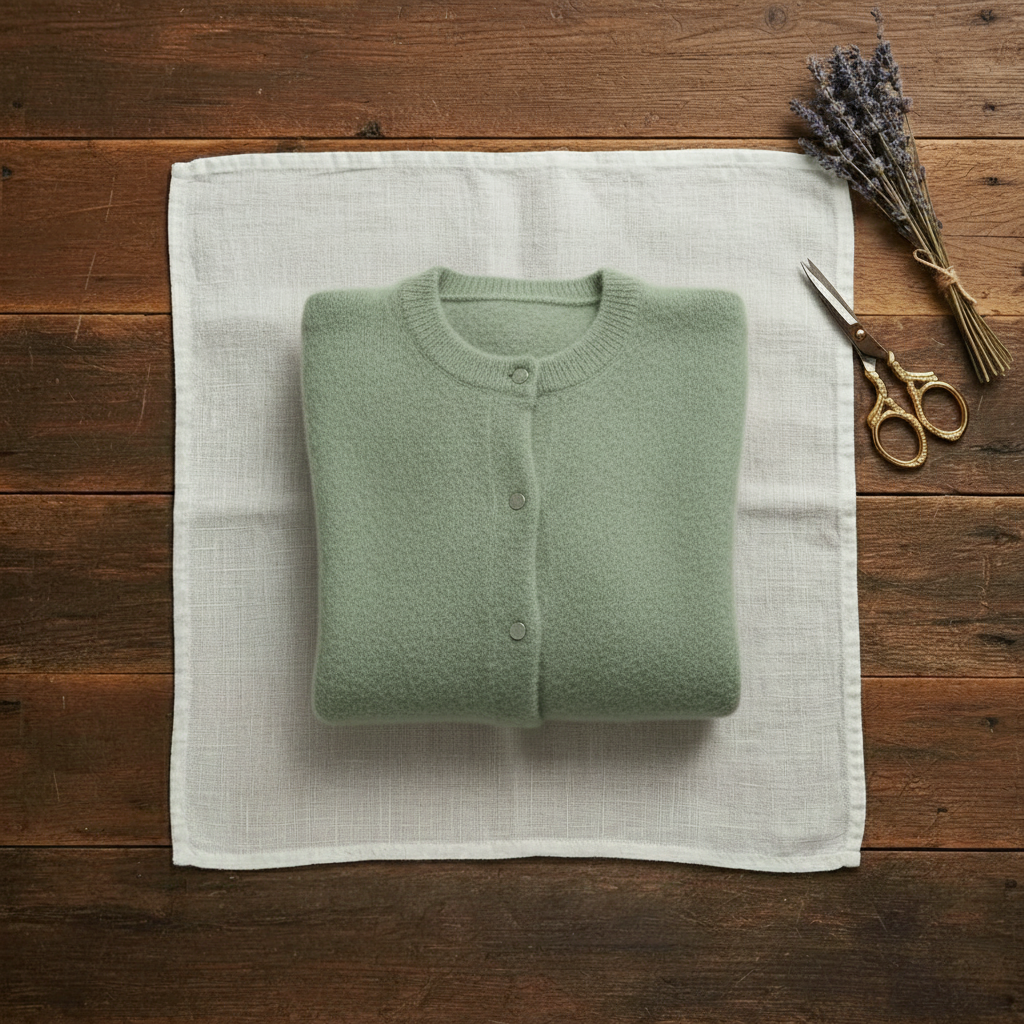 Cashmere Cardigan with Gold Buttons