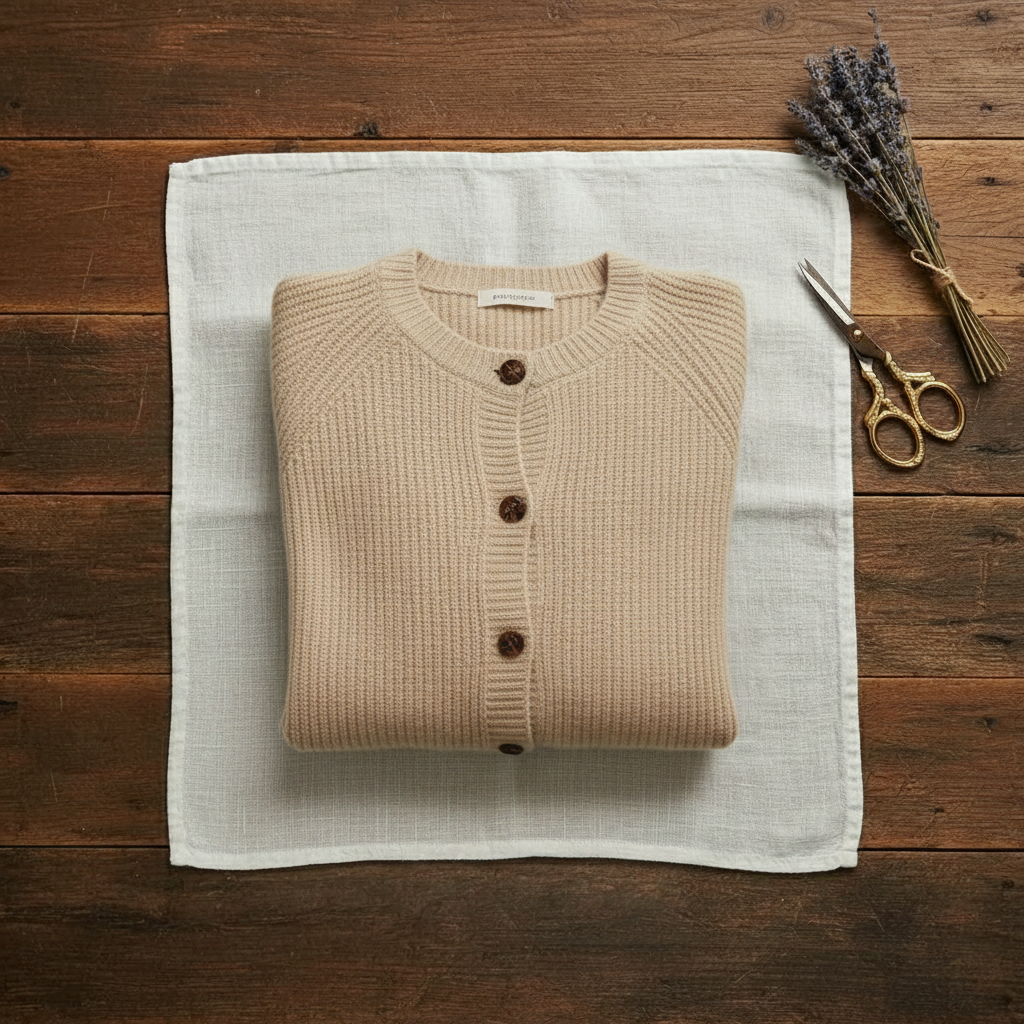 Cashmere Collared Cardigan Sweater