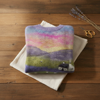 Cashmere Sweater Rainbow Farm with Sheep