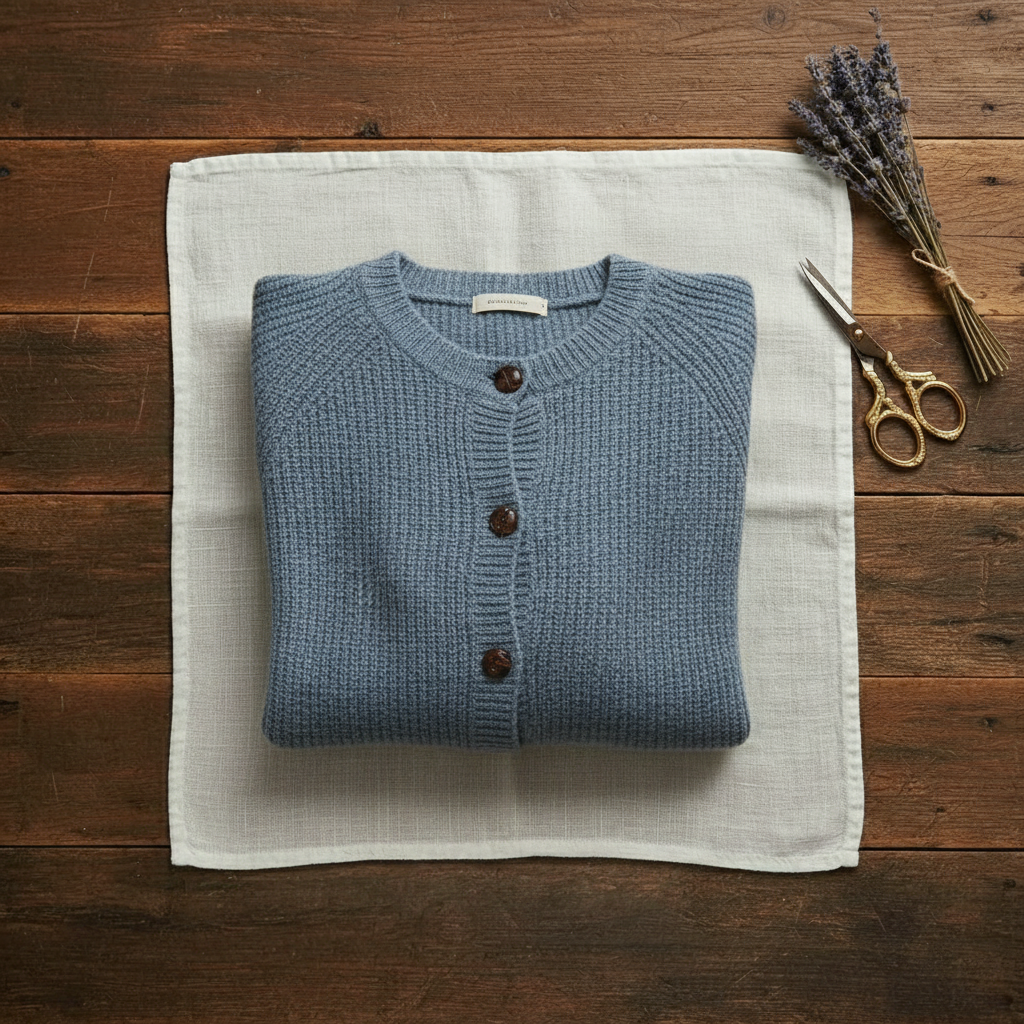 Cashmere Collared Cardigan Sweater