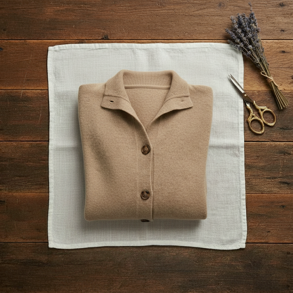 Cashmere Collared Cardigan Sweater