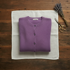 Cashmere Crew Neck Button Cardigan