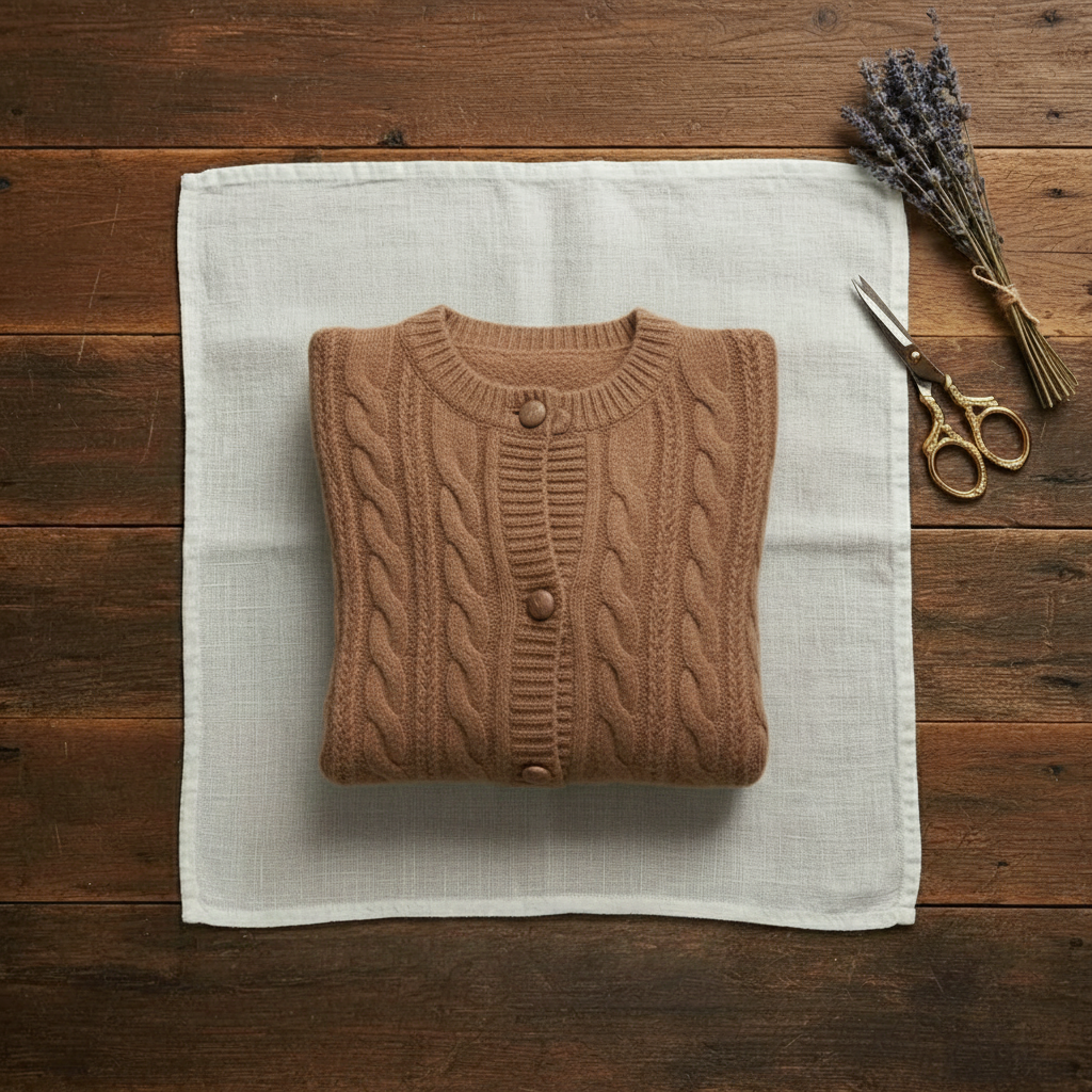 Cashmere Cable Knit Cardigan