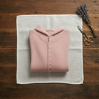 Cashmere Hoodie Cardigan with Button Detail