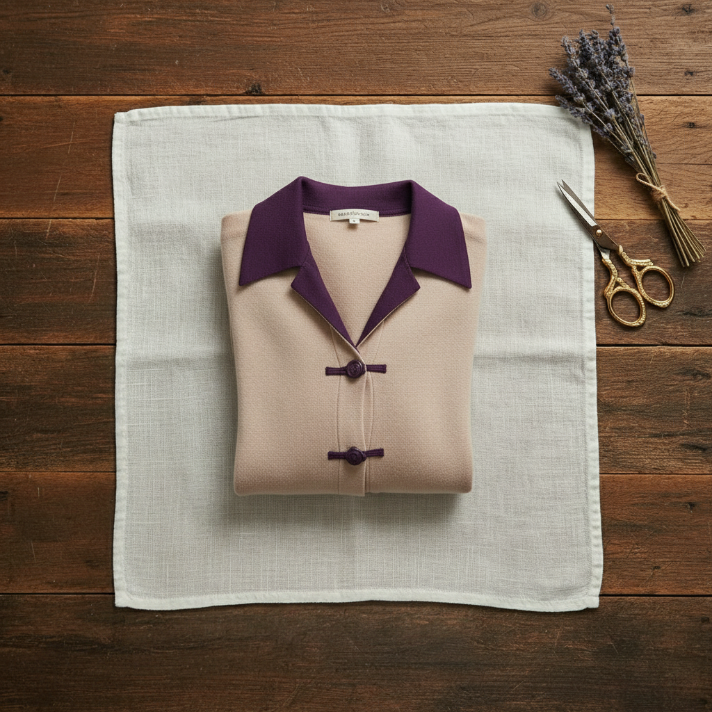 Cashmere Collared Cardigan with Toggle Buttons