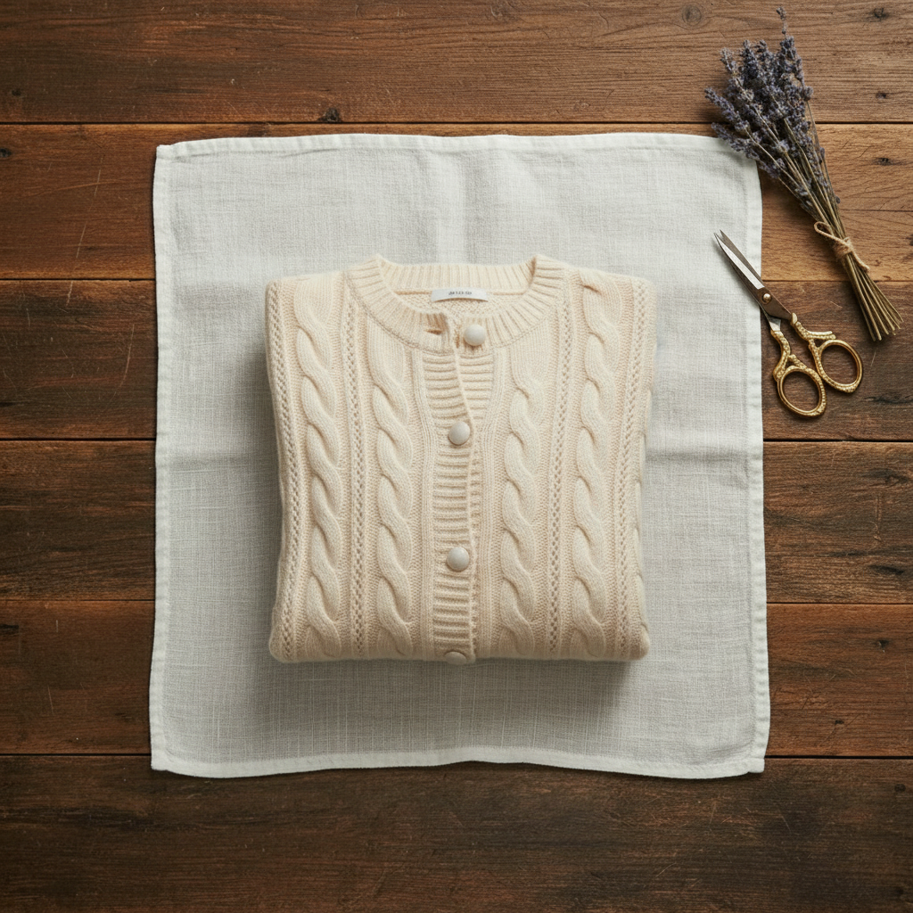 Cashmere Cable Knit Cardigan