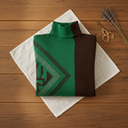 Cotton Sweater Orange with Graphic Details