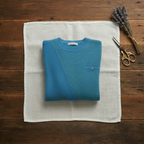Cashmere Crew Neck Sweater with Contrast Trim